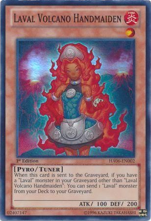 Laval Volcano Handmaiden - HA06-EN002 - Super Rare 1