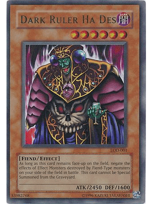 Dark Ruler Ha Des - LOD-001 - Ultra Rare