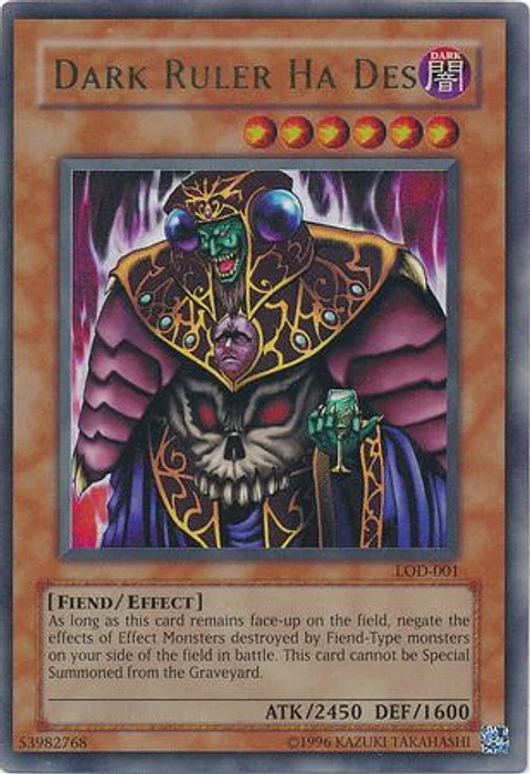Dark Ruler Ha Des - LOD-001 - Ultra Rare