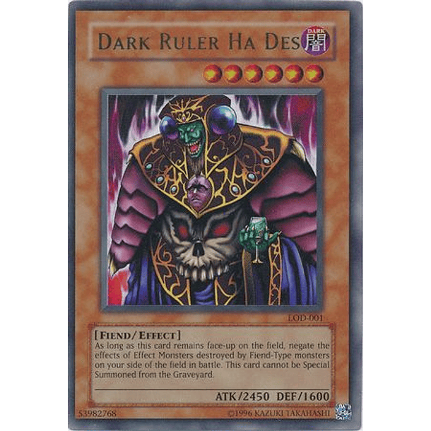 Dark Ruler Ha Des - LOD-001 - Ultra Rare