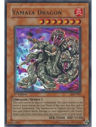 Yamata Dragon - LOD-067 - Ultra Rare 1st Edition