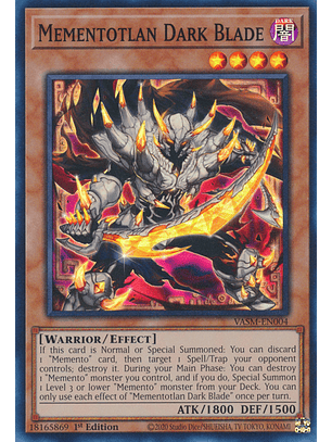 Mementotlan Dark Blade - VASM-EN004 - Super Rare