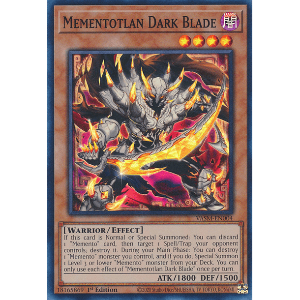 Mementotlan Dark Blade - VASM-EN004 - Super Rare