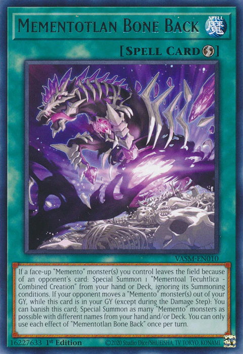 Mementotlan Bone Back - VASM-EN010 - Rare