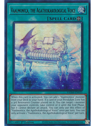 Vaalmonica, the Agathokakological Voice - VASM-EN035 - Ultra Rare 