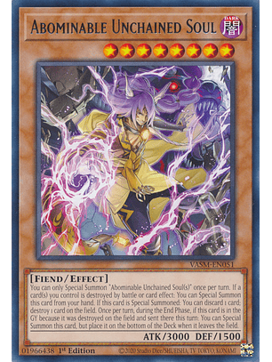 Abominable Unchained Soul - VASM-EN051 - Rare