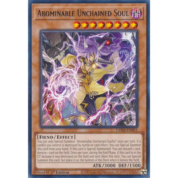 Abominable Unchained Soul - VASM-EN051 - Rare