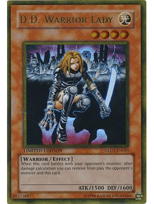 D.D. Warrior Lady - GLD1-EN015 - Gold Rare
