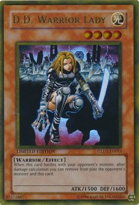 D.D. Warrior Lady - GLD1-EN015 - Gold Rare