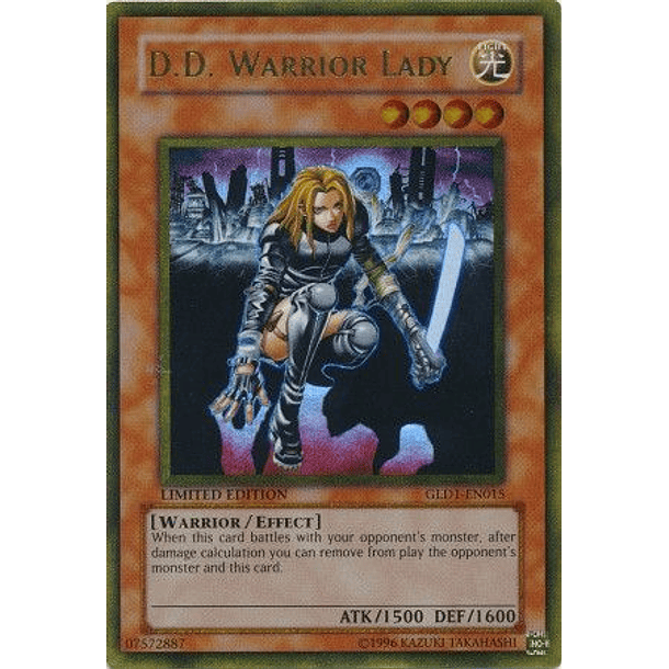 D.D. Warrior Lady - GLD1-EN015 - Gold Rare