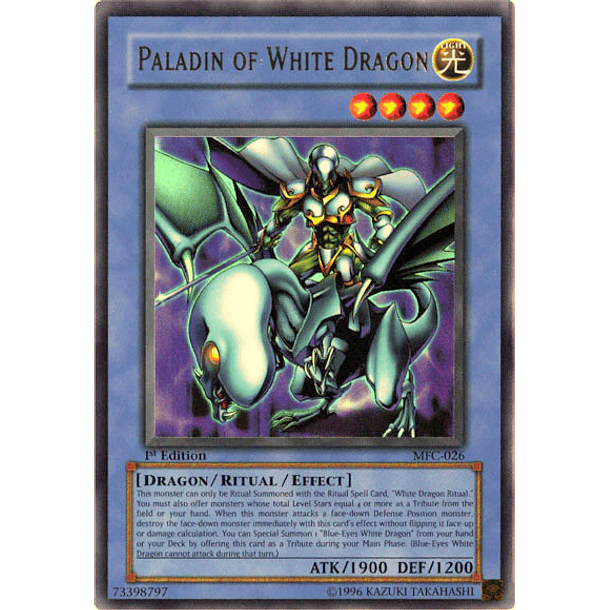 Paladin of White Dragon - MFC-026 - Ultra Rare Unlimited