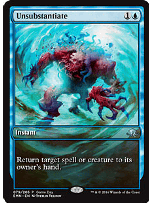 Unsubstantiate (Eldritch Moon Game Day) (Full-Art) español