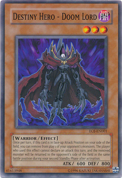 Destiny Hero - Doom Lord - EOJ-EN001 - Common