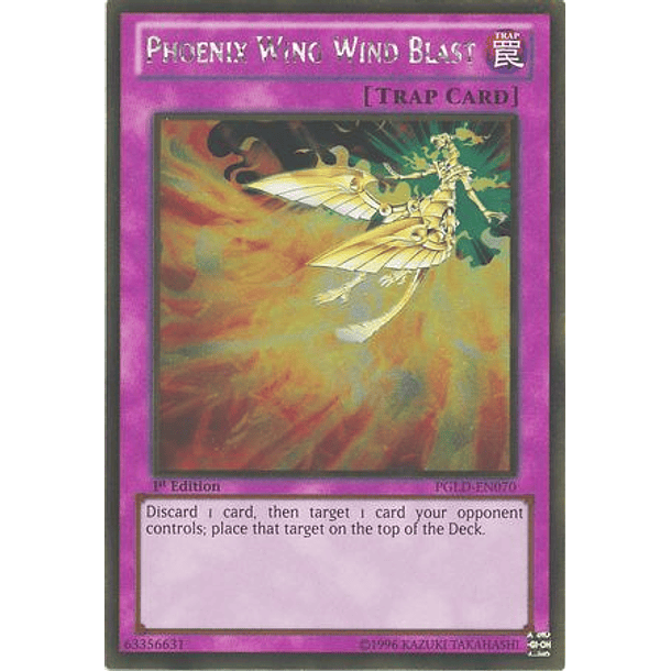 Phoenix Wing Wind Blast - PGLD-EN070 - Gold Rare