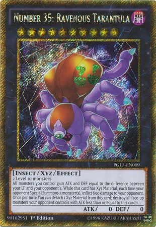 Number 35: Ravenous Tarantula - PGL3-EN009 - Gold Secret Rare  1
