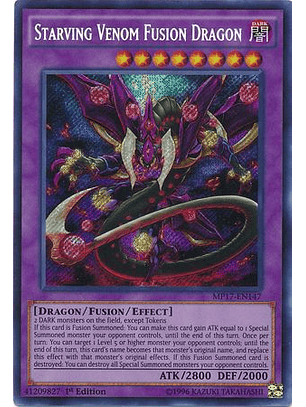 Starving Venom Fusion Dragon - MP17-EN147 - Secret Rare 