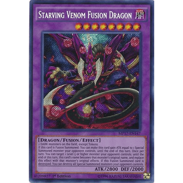 Starving Venom Fusion Dragon - MP17-EN147 - Secret Rare 