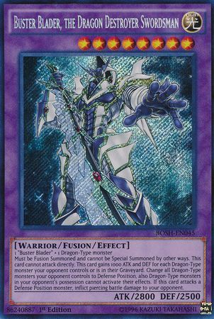 Buster Blader, the Dragon Destroyer Swordsman - BOSH-EN045 - Secret Rare 1