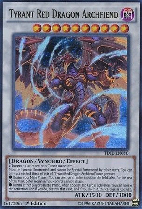 Tyrant Red Dragon Archfiend - TDIL-EN050 - Ultra Rare 