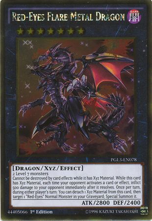 Red-Eyes Flare Metal Dragon - PGL3-EN078 - Gold Rare  1
