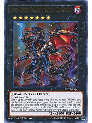 Red-Eyes Flare Metal Dragon - LDK2-ENJ41 - Ultra Rare 