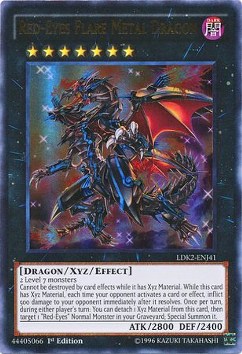 Red-Eyes Flare Metal Dragon - LDK2-ENJ41 - Ultra Rare 