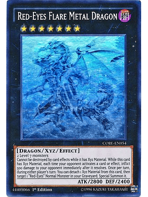Red-Eyes Flare Metal Dragon - CORE-EN054 - Ghost Rare