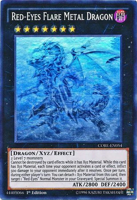 Red-Eyes Flare Metal Dragon - CORE-EN054 - Ghost Rare