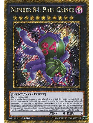 Number 84: Pain Gainer - PGL3-EN010 - Gold Secret Rare 
