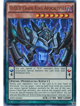 D/D/D Chaos King Apocalypse - SDPD-EN001 - Ultra Rare