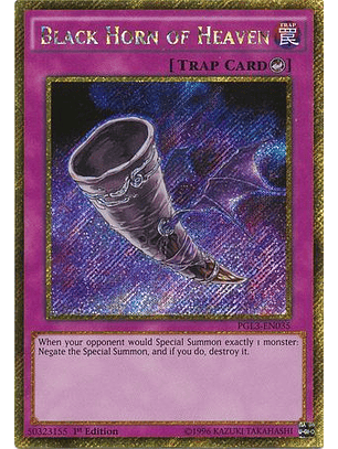 Black Horn of Heaven - PGL3-EN035 - Gold Secret Rare