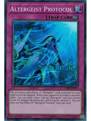 Altergeist Protocol - CIBR-EN071 - Super Rare