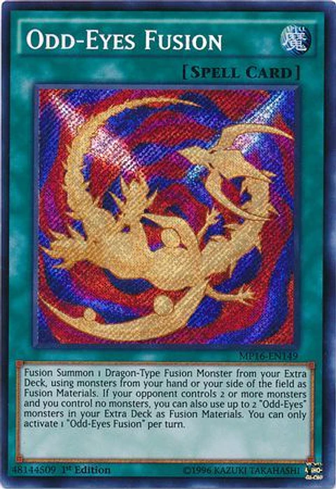 Odd-Eyes Fusion - MP16-EN149 - Secret Rare