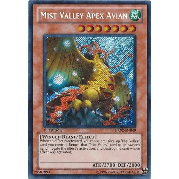 Mist Valley Apex Avian - HA02-EN049 - Secret Rare (jugada)