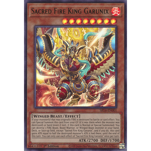 Sacred Fire King Garunix - SR14-EN001 - Ultra Rare