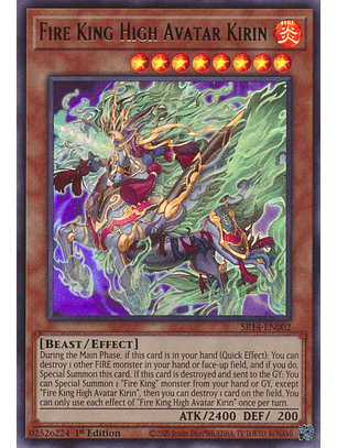 Fire King High Avatar Kirin - SR14-EN002 - Ultra Rare