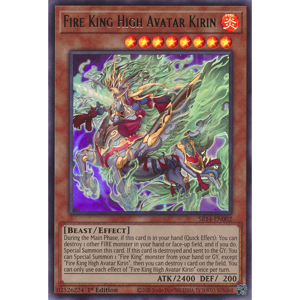 Fire King High Avatar Kirin - SR14-EN002 - Ultra Rare