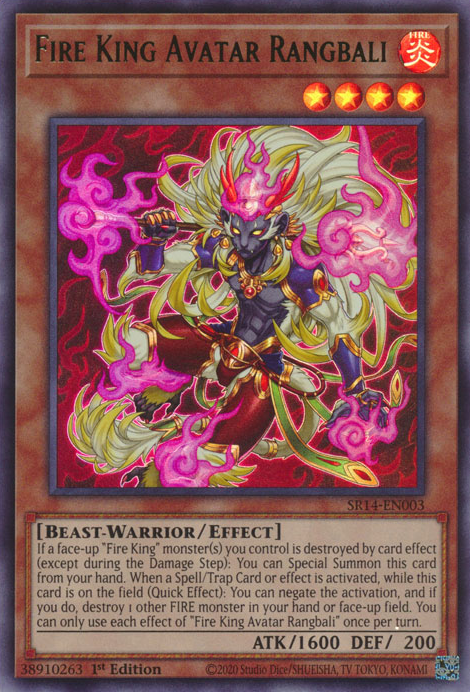 Fire King Avatar Rangbali - SR14-EN003 - Ultra Rare 1