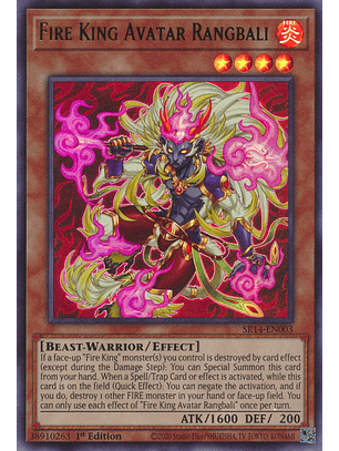 Fire King Avatar Rangbali - SR14-EN003 - Ultra Rare