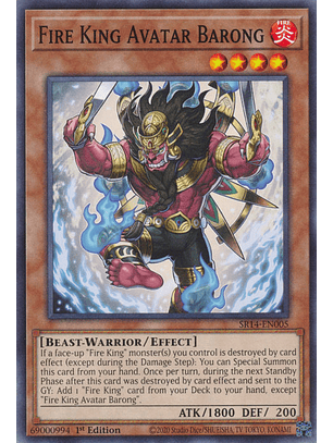 Fire King Avatar Barong - SR14-EN005 - Common 