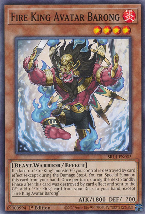 Fire King Avatar Barong - SR14-EN005 - Common 