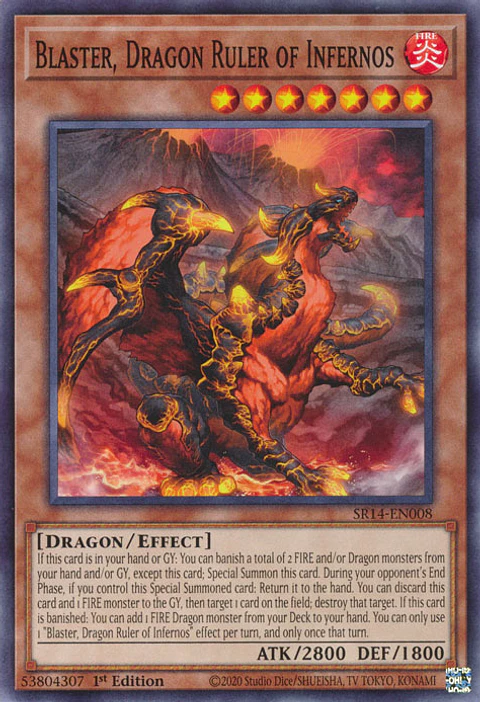 Blaster, Dragon Ruler of Infernos - SR14-EN008 - Common 