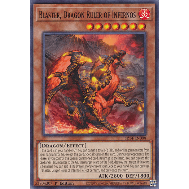 Blaster, Dragon Ruler of Infernos - SR14-EN008 - Common 