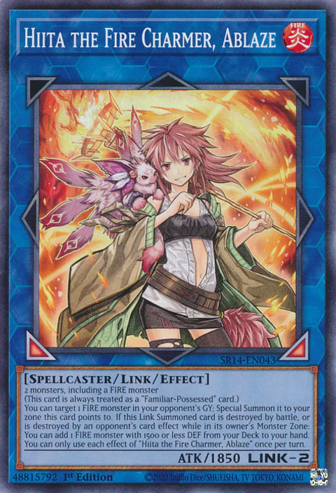 Hiita the Fire Charmer, Ablaze - SR14-EN043 - Common 