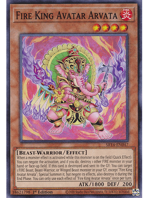 Fire King Avatar Arvata - SR14-EN047 - Common 