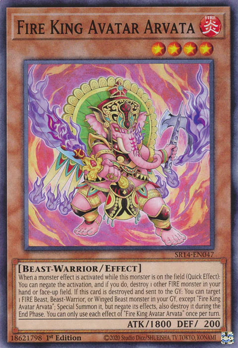 Fire King Avatar Arvata - SR14-EN047 - Common 