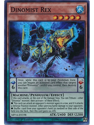 Dinomist Rex - MP16-EN198 - Super Rare 