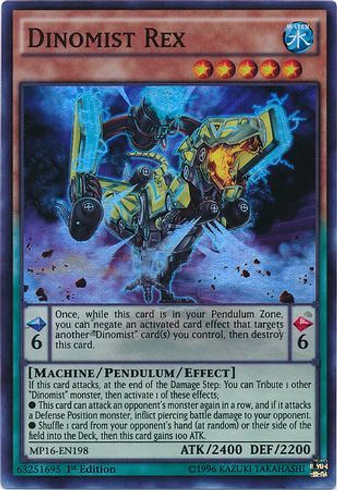 Dinomist Rex - MP16-EN198 - Super Rare 