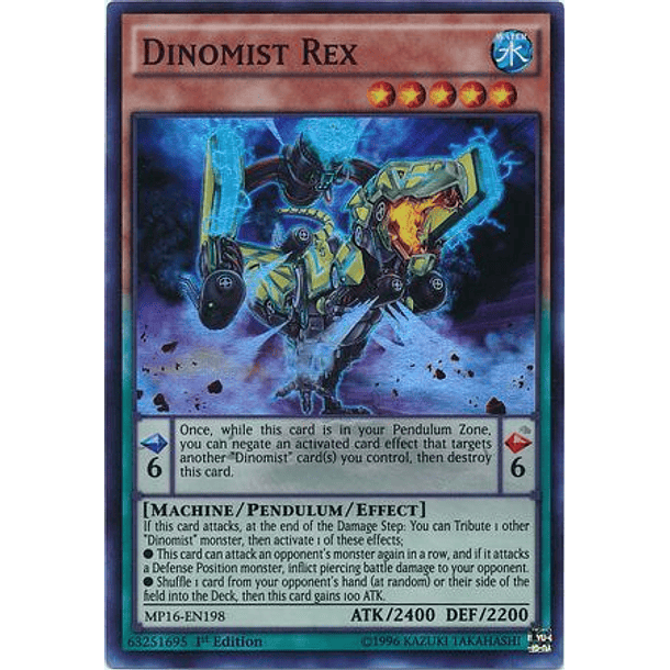 Dinomist Rex - MP16-EN198 - Super Rare 
