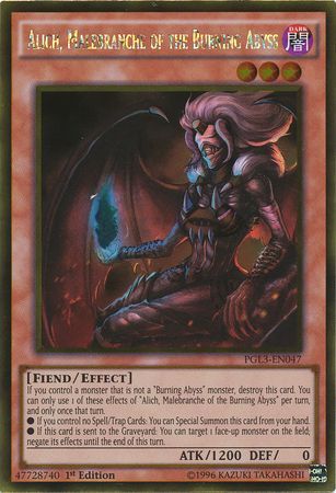 Alich, Malebranche of the Burning Abyss - PGL3-EN047 - Gold Rare 1